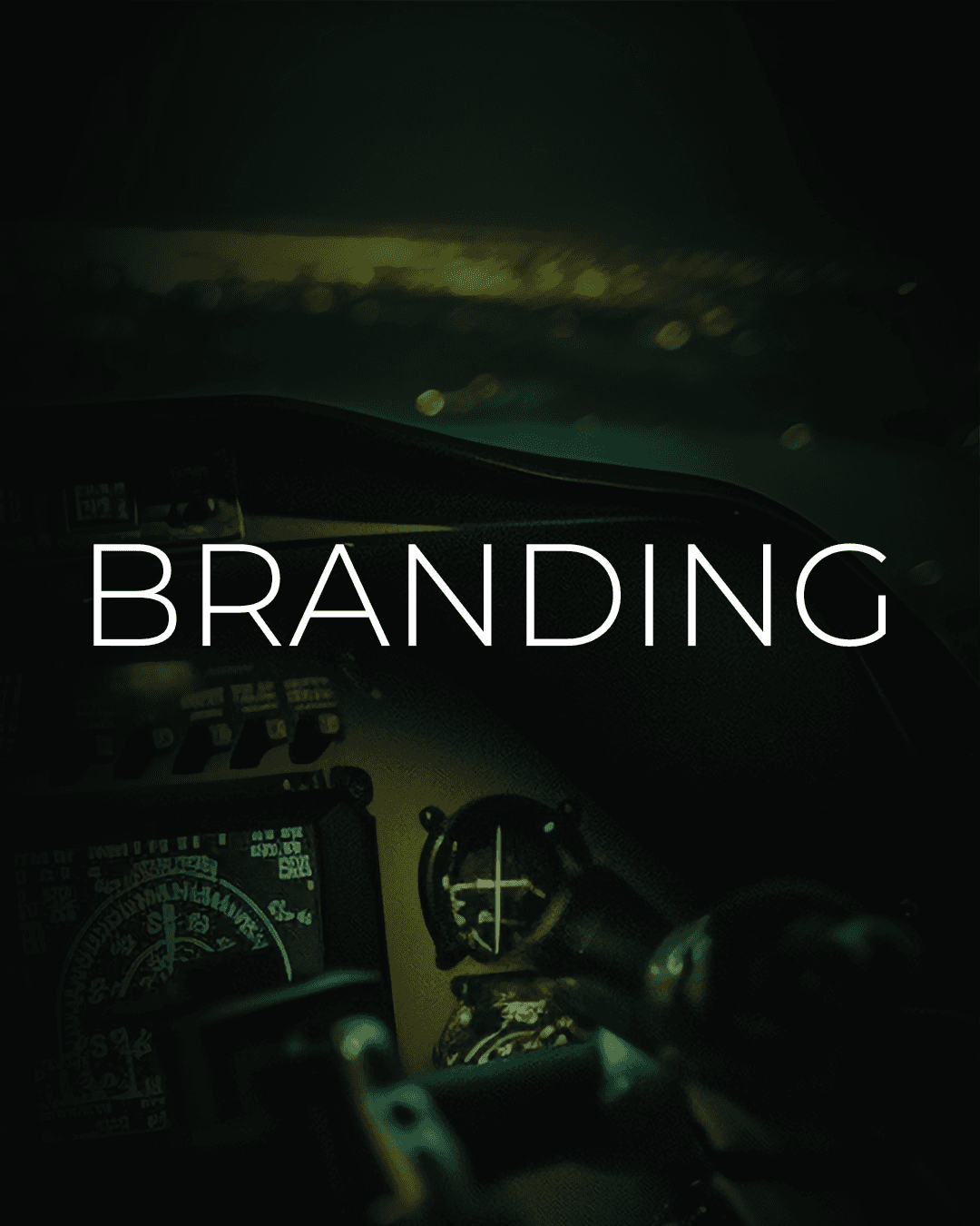 Branding — final panel of the brand identity reveal sequence